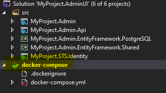 Select Docker Compose file