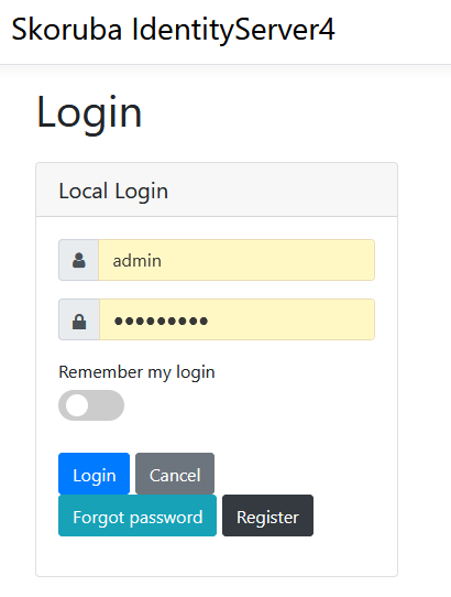 Security Token Service Login Page